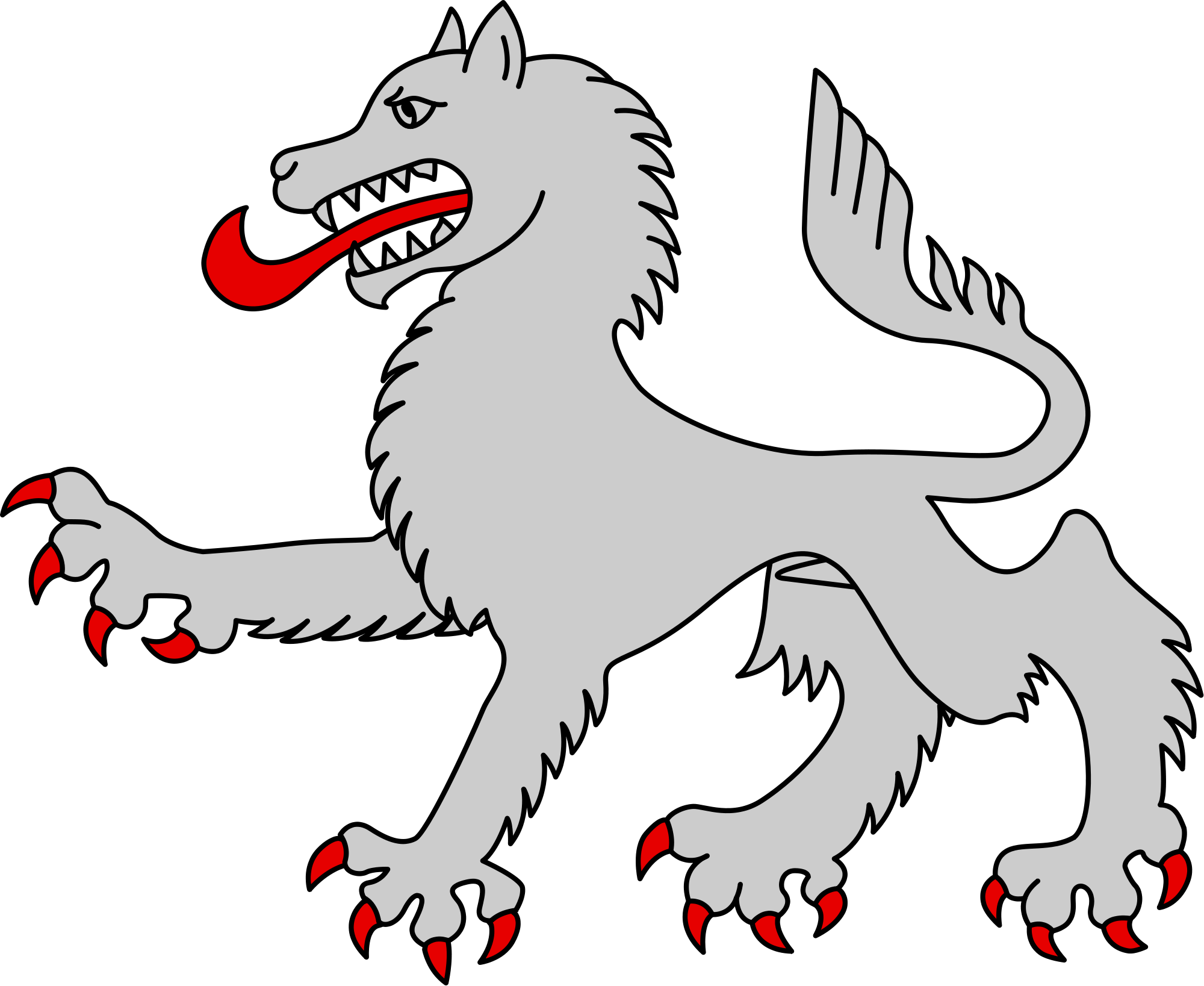 2000 X 1637 4 - Wolf Coat Of Arms Png Clipart (2000x1637), Png Download