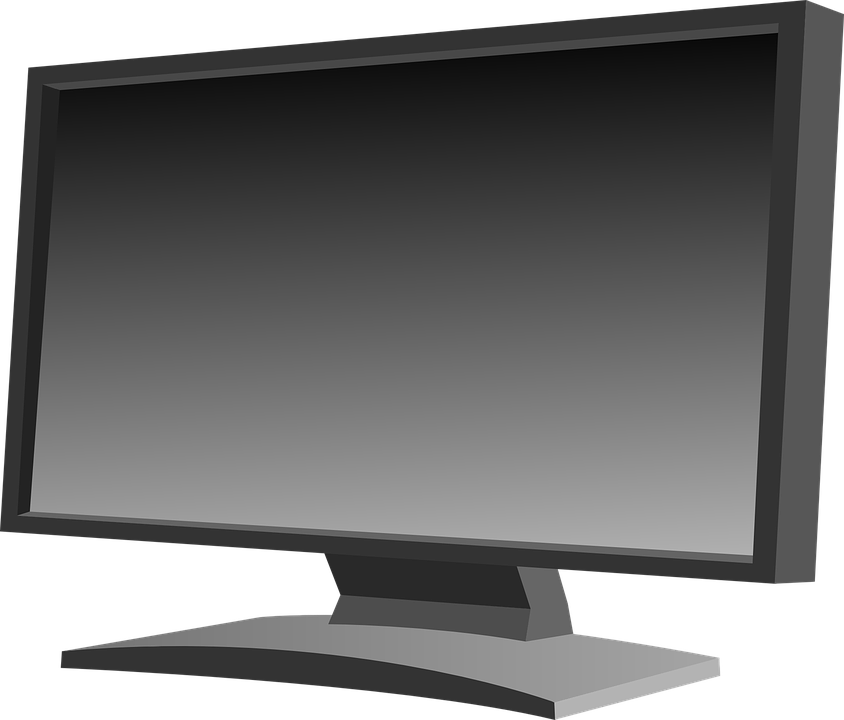 Blank Computer Screen Png - Flat Panel Monitor Clipart Transparent Png (844x720), Png Download