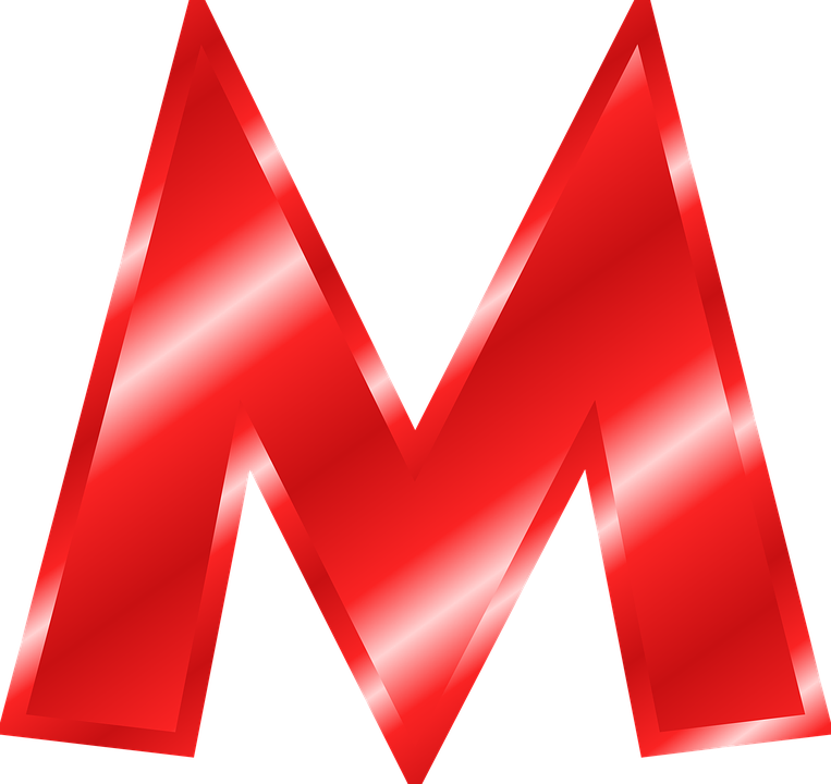 M Picture Png - Big Red Letter M Clipart (763x720), Png Download