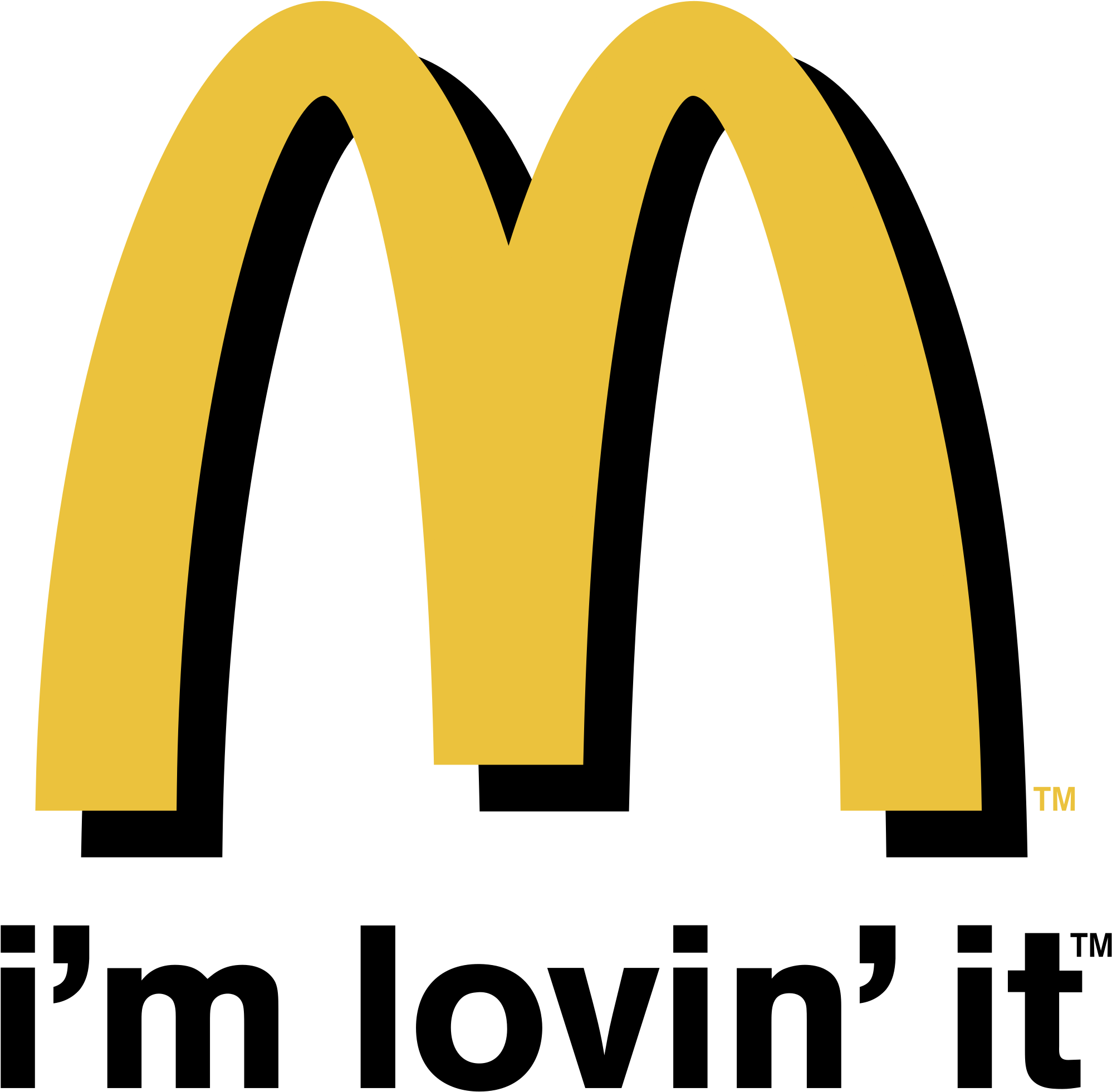 Mcdonald's I'm Lovin' It Logo Png Transparent - Mcdonalds I M Lovin It Png Clipart (2400x2400), Png Download