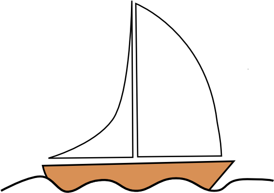 Download Free Printable Clipart And Coloring Pages - Boat Clipart Transparent Background - Png Download (564x599), Png Download