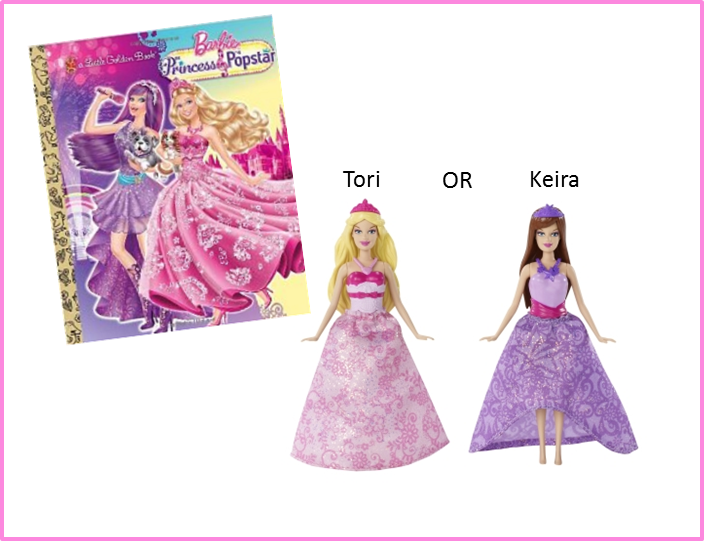 To - Barbie Princess And The Popstar Dolls Clipart (704x541), Png Download