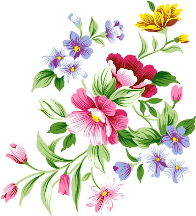 Flowers Decoration Png Clipart - Png Flower Transparent Png (640x705), Png Download