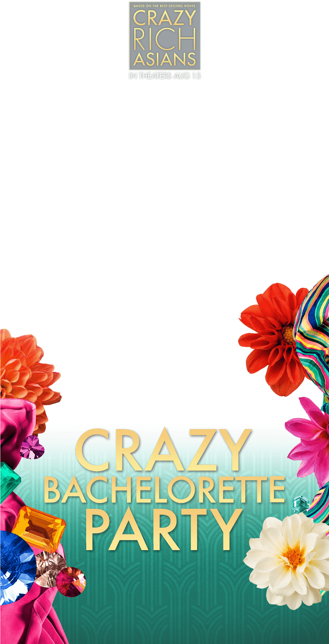Crazy Rich Asians Party Themes Clipart (1080x2340), Png Download