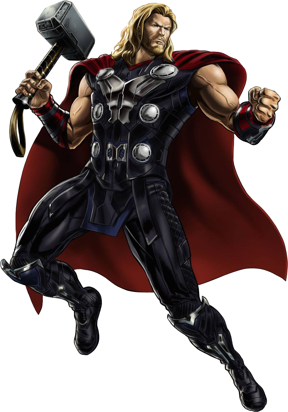 Marvel Avengers Alliance, Marvel Heroes, Marvel Dc - Thor Marvel Clipart (1342x1985), Png Download