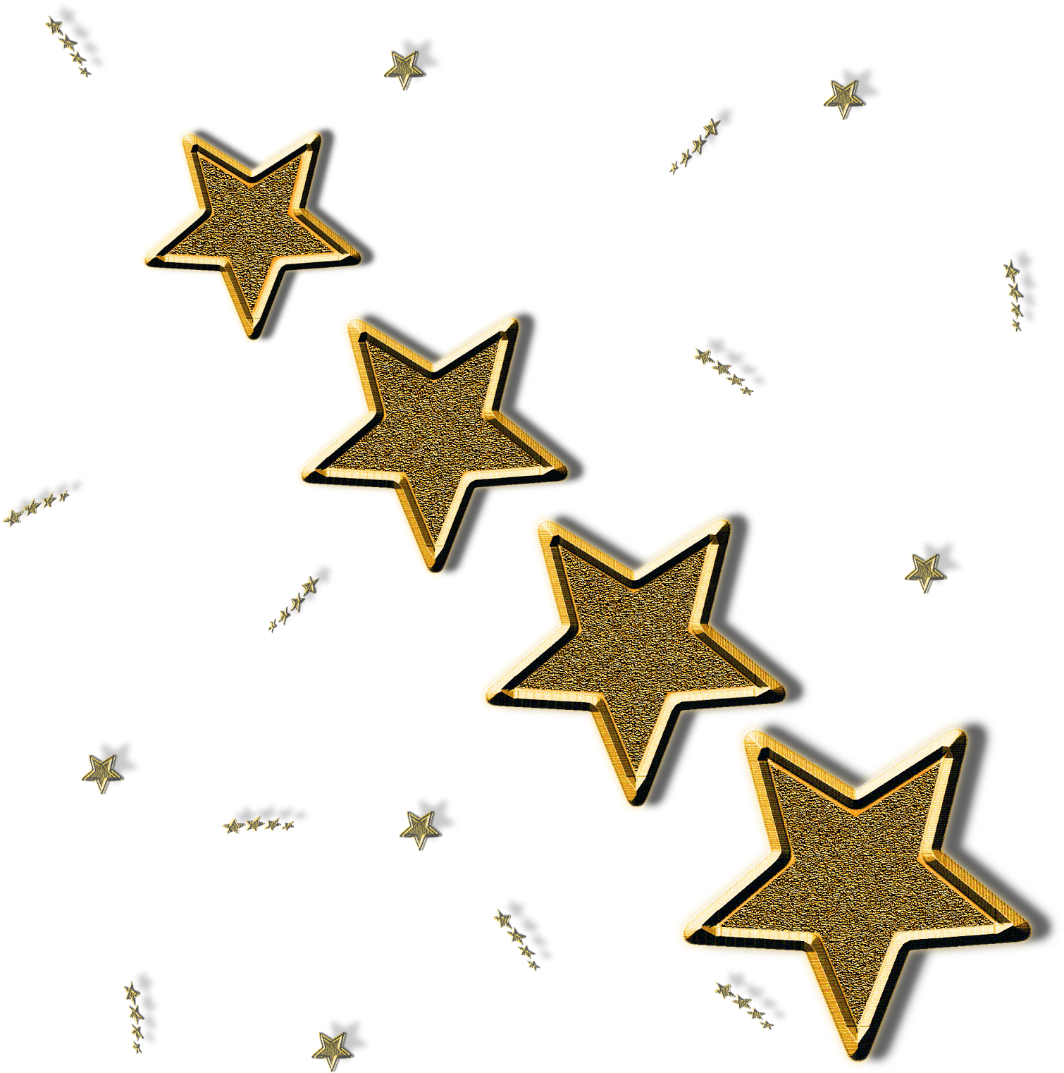 Forgetmenot Golden Stars - Star Clipart (1600x1600), Png Download
