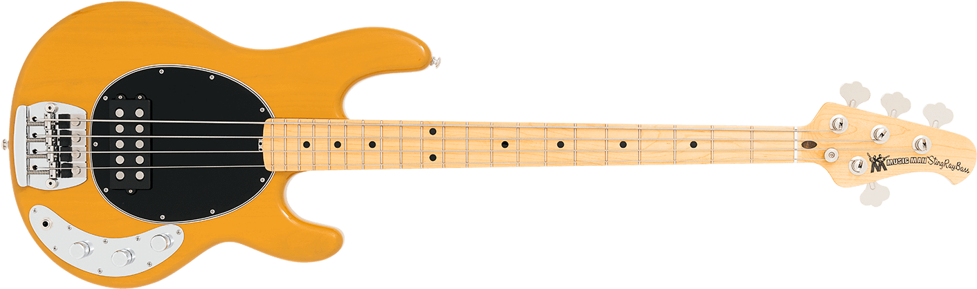 Stingray Old Smoothie - Sterling By Music Man Bass Butterscotch Clipart (1500x550), Png Download