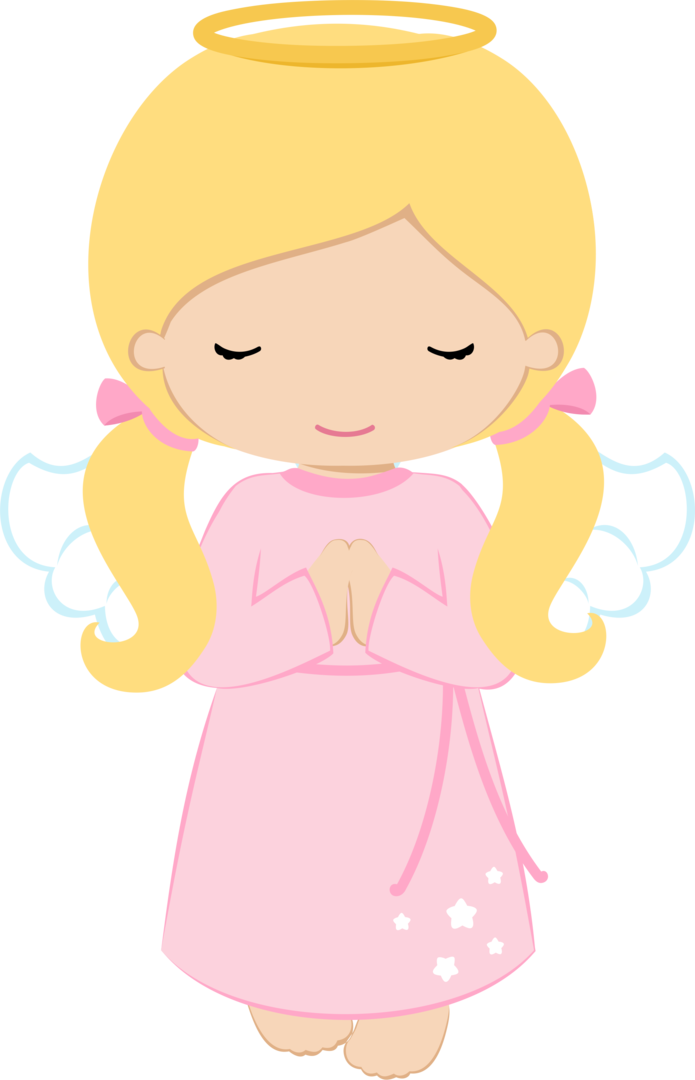 Halo Clipart Pink Angel - Angel Png Transparent Png (695x1080), Png Download