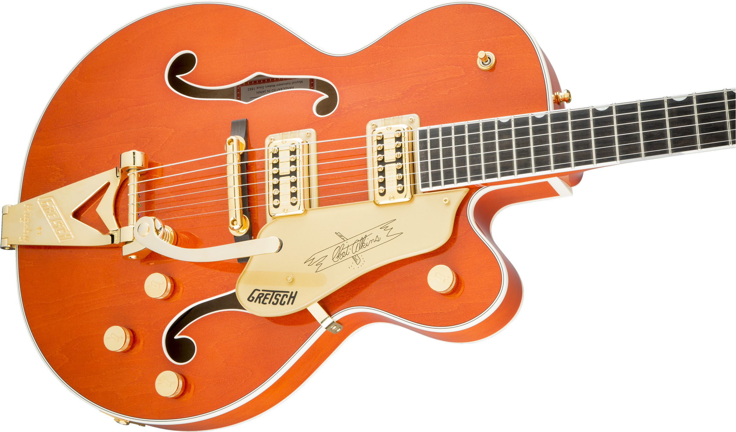 G6120t Players Edition Nashville® With String-thru - Gretsch Chet Atkins Signature Clipart (2400x1413), Png Download