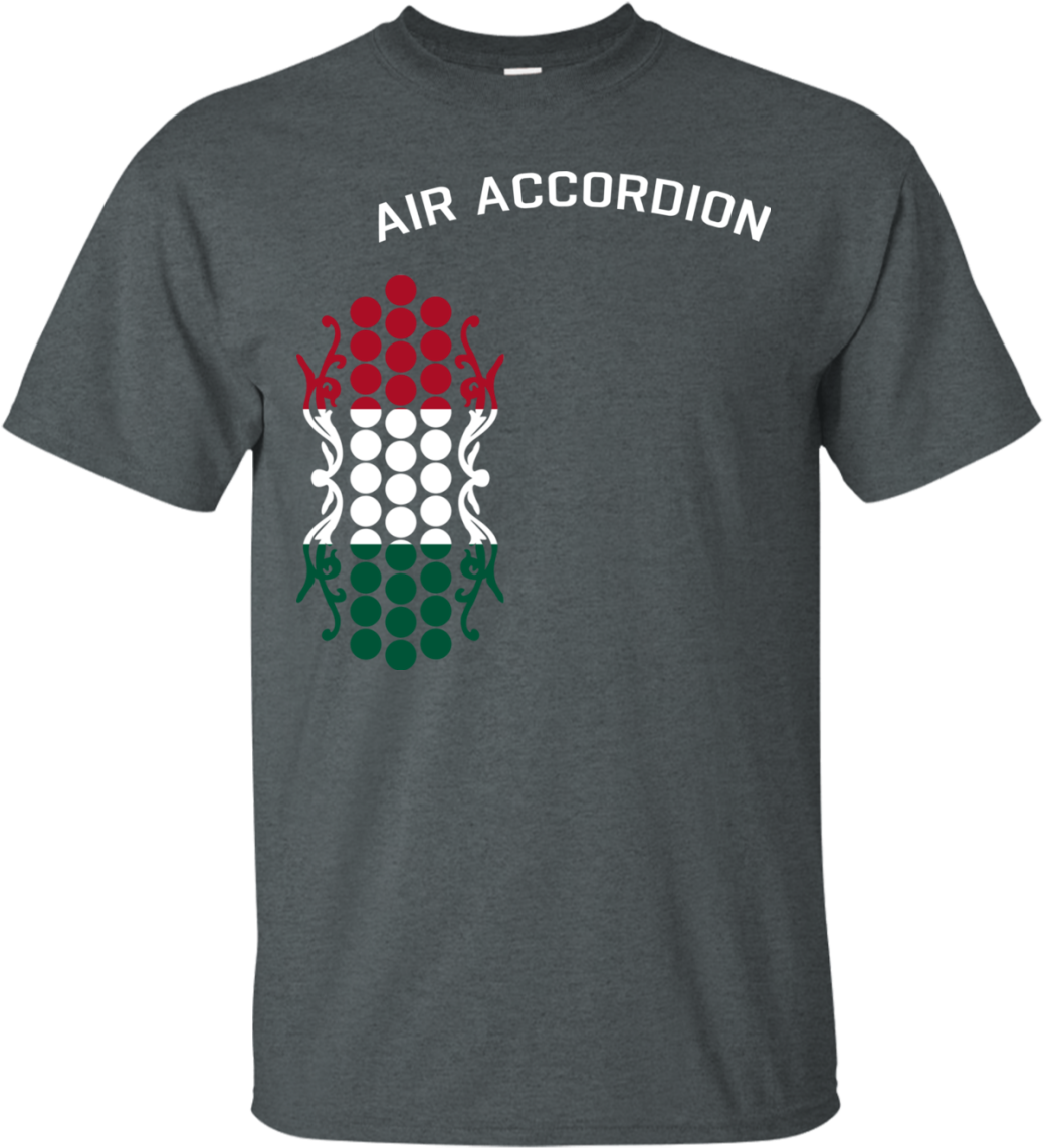 Air Accordion T-shirt With Mexican Flag Colors - Shirt Clipart (1155x1155), Png Download