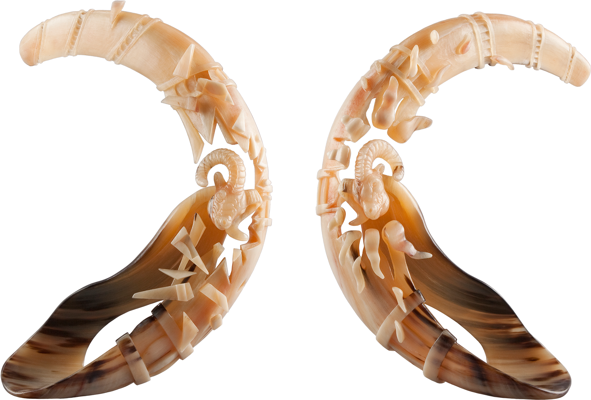 Big Horns Ram Shatter And Melt Clipart (1998x1351), Png Download