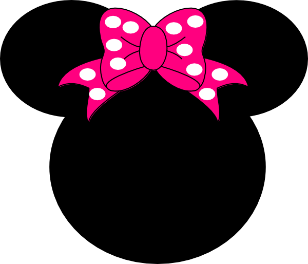 Minnie Mouse Head Vector - Topo De Bolo Da Minnie Clipart (600x514), Png Download