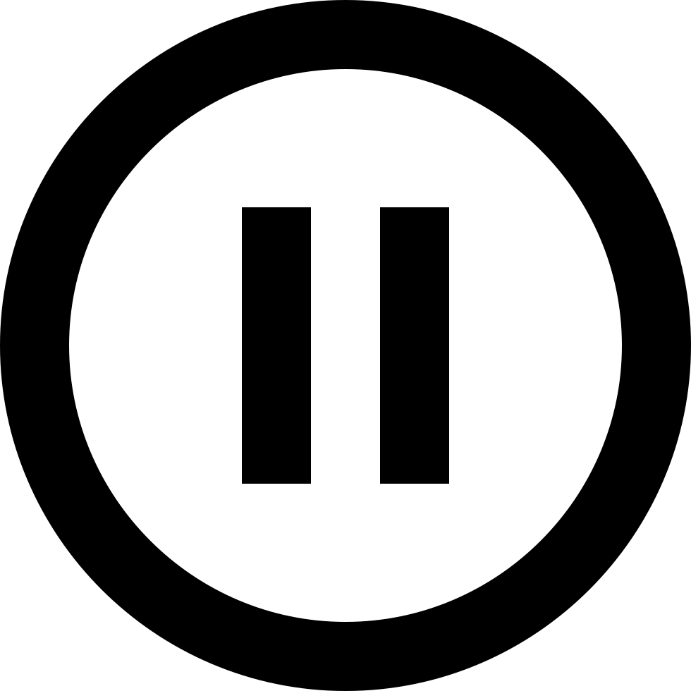 Pause Circle Outline Comments - Copyleft Svg Clipart (980x980), Png Download