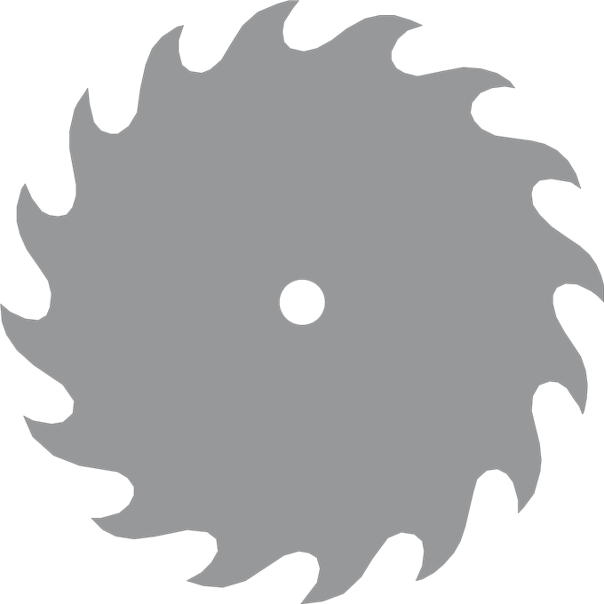Gray Saw Blade Png - Saw Blade Clipart Transparent Png (680x680), Png Download
