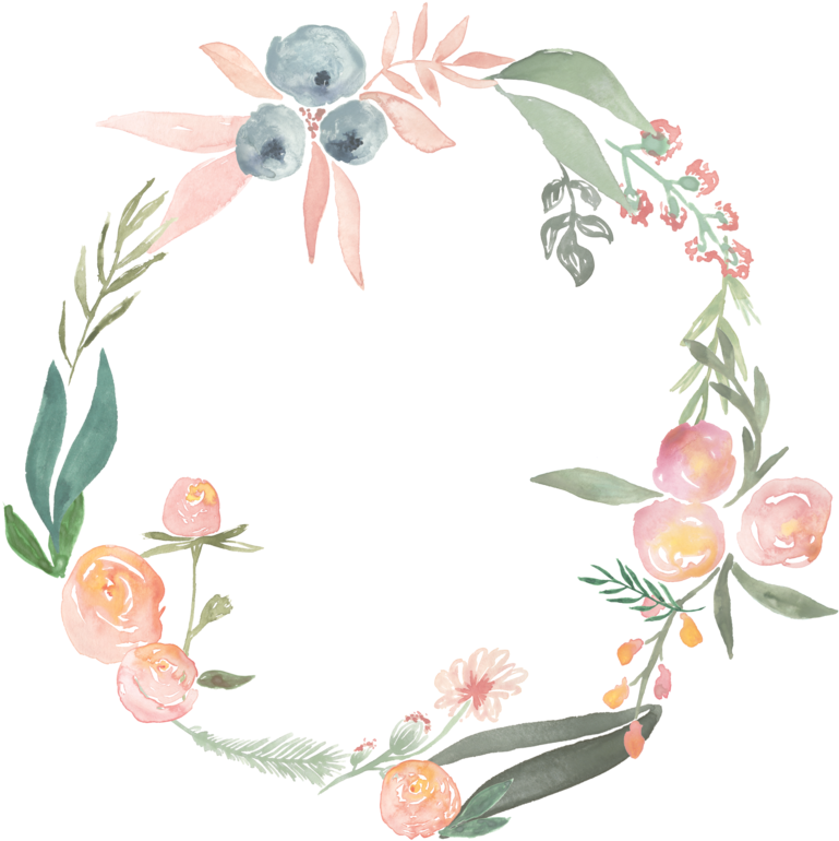 Wreaths-05 - Pink Floral Wreath Clip Art Png Transparent Png (800x800), Png Download