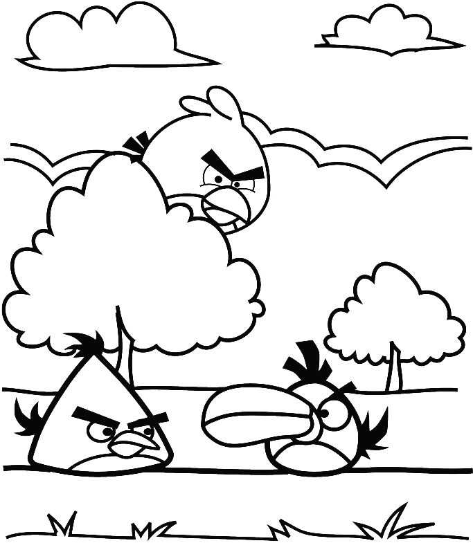 Free Coloring Pages Of Angry Bird Pig All - Mau Angry Bird Clipart (700x937), Png Download