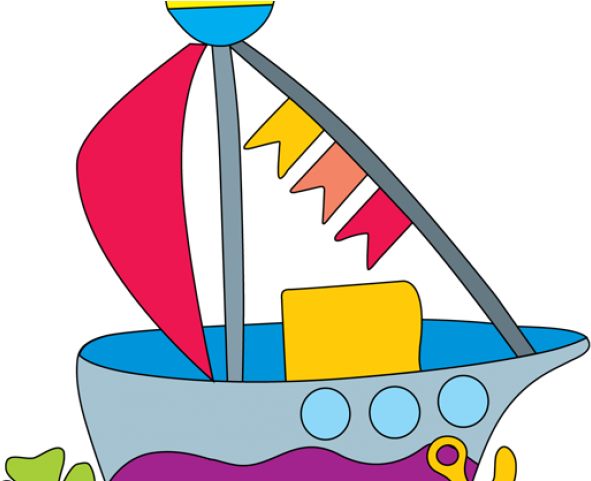 Sailing Boat Clipart Child - Clip Art Toy Boat Transparent Background - Png Download (640x480), Png Download