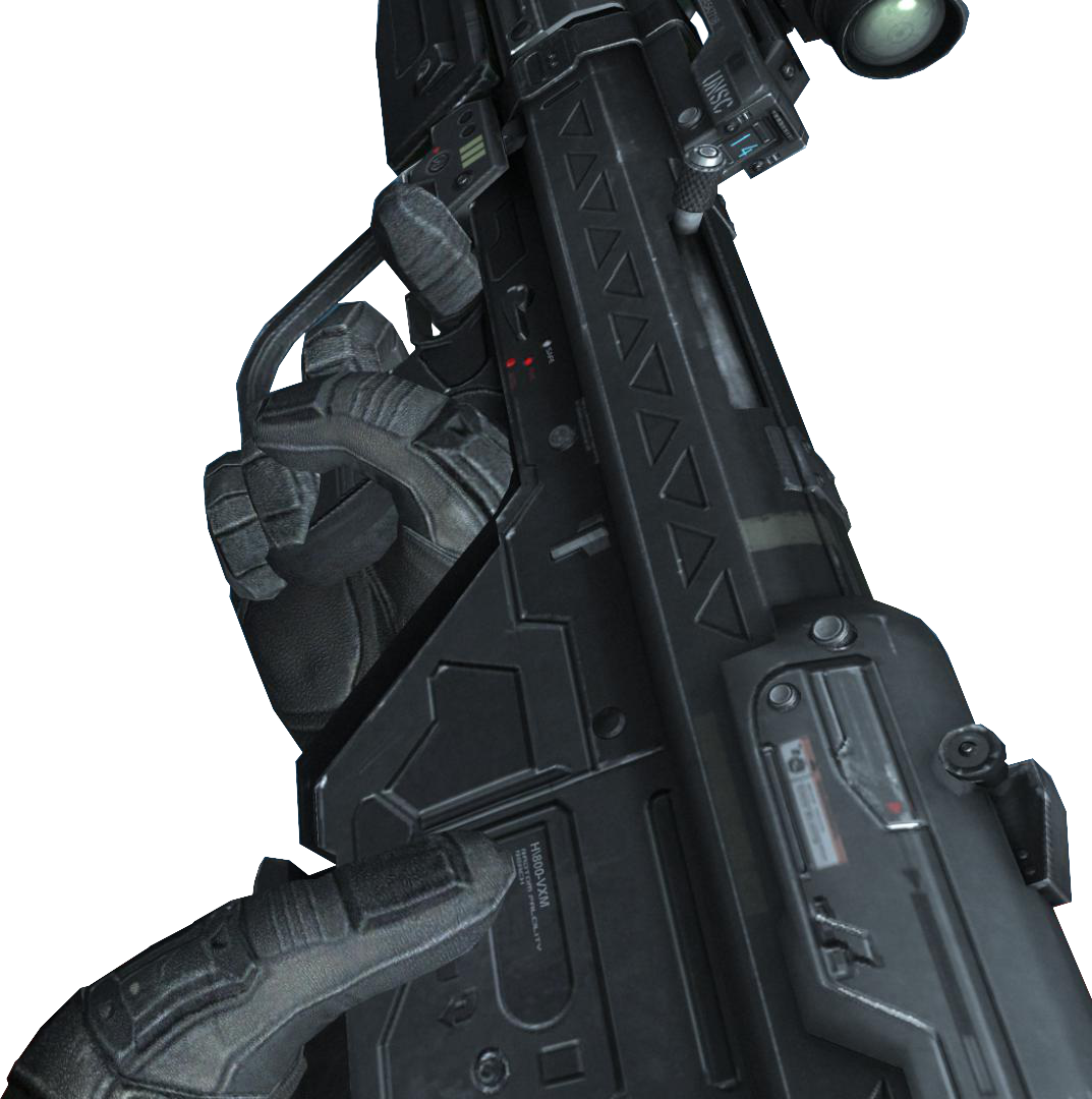 The Halo Game Series Seems To Have More Bullpup Rifles - Sci Fi Bullpup Clipart (1073x1080), Png Download