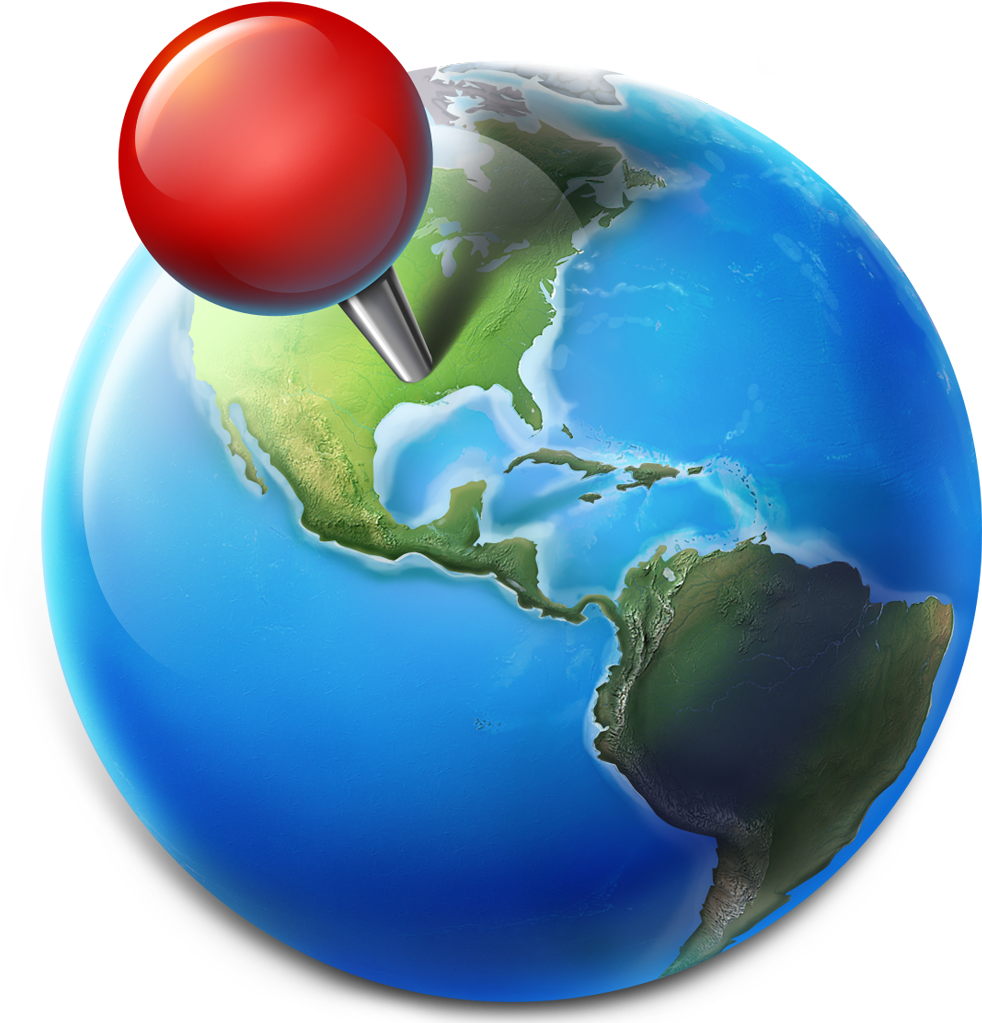 Blue Planet On The Mac App Store - Cool Maps Icons Png Clipart (982x1023), Png Download