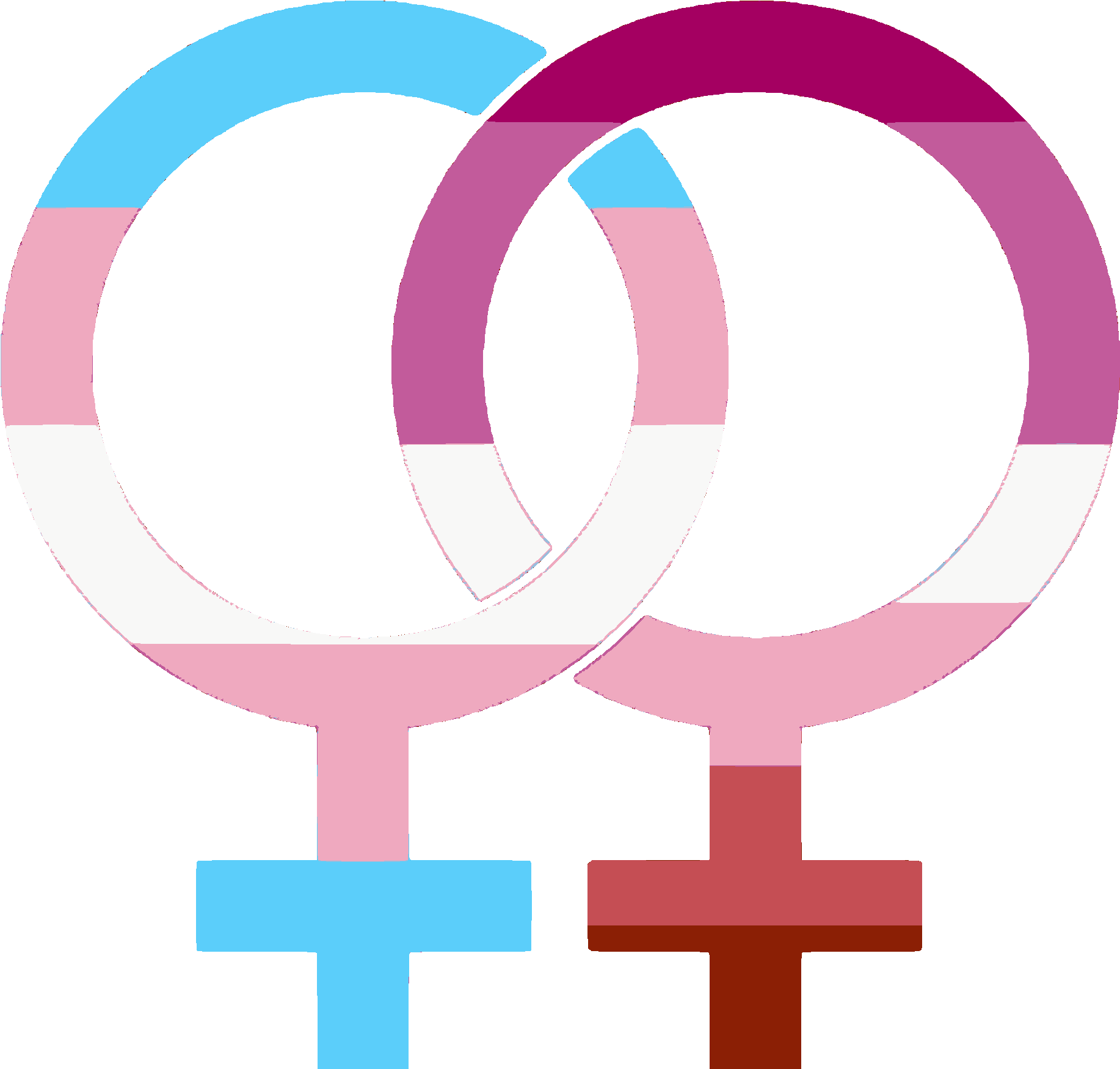 Transbian Icon - Circle Clipart (2160x2160), Png Download