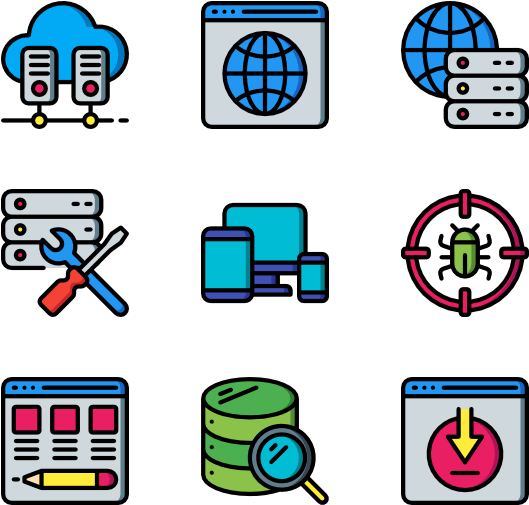 And Servers Icon Packs Vector Psd Clipart (600x564), Png Download