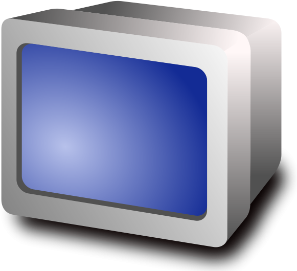 Crt Display Png Clip Arts - Computer Monitor Transparent Png (600x549), Png Download