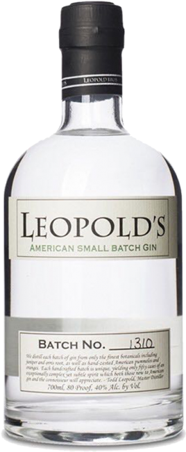 Leopold's Small Batch Gin Clipart (650x650), Png Download
