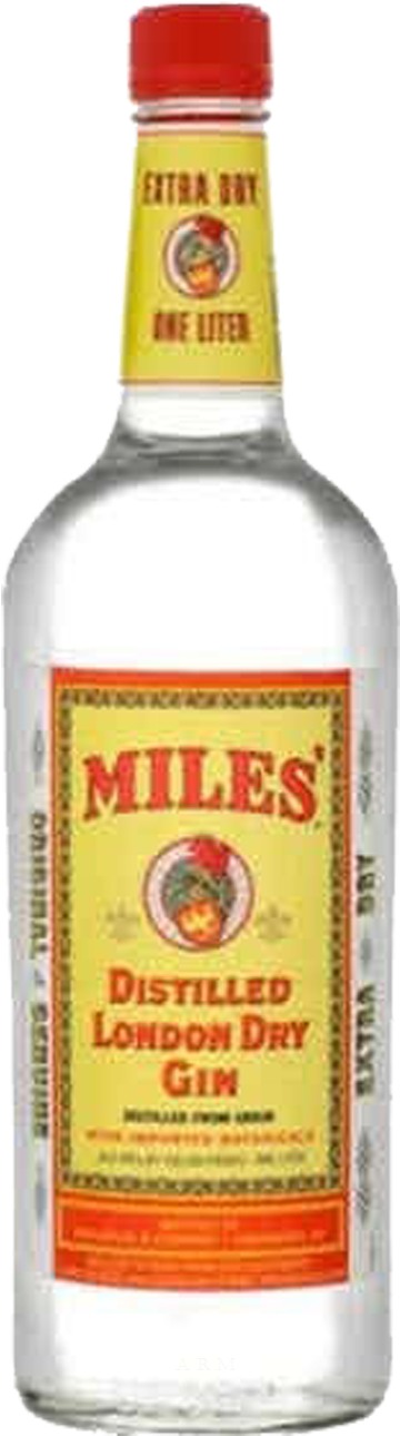 Price - Miles London Dry Gin 1.75 L Clipart (650x1350), Png Download