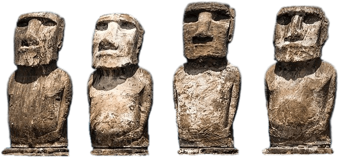 Download - Moai Clipart (799x425), Png Download