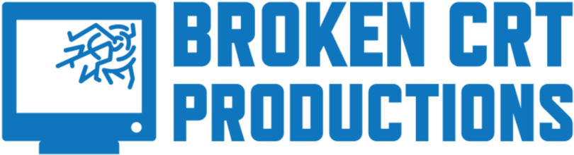 Broken Crt Logo Blue Clipart (1000x563), Png Download