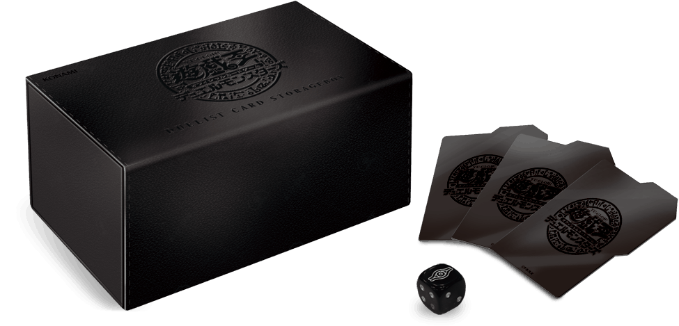 [ocg] Black Leather Storage Box - Yugioh Duelist Card Storage Box Clipart (1000x555), Png Download