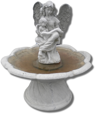 Forgetmenot Fountains With Angels Statues Ⓒ - Figurine Clipart (640x480), Png Download