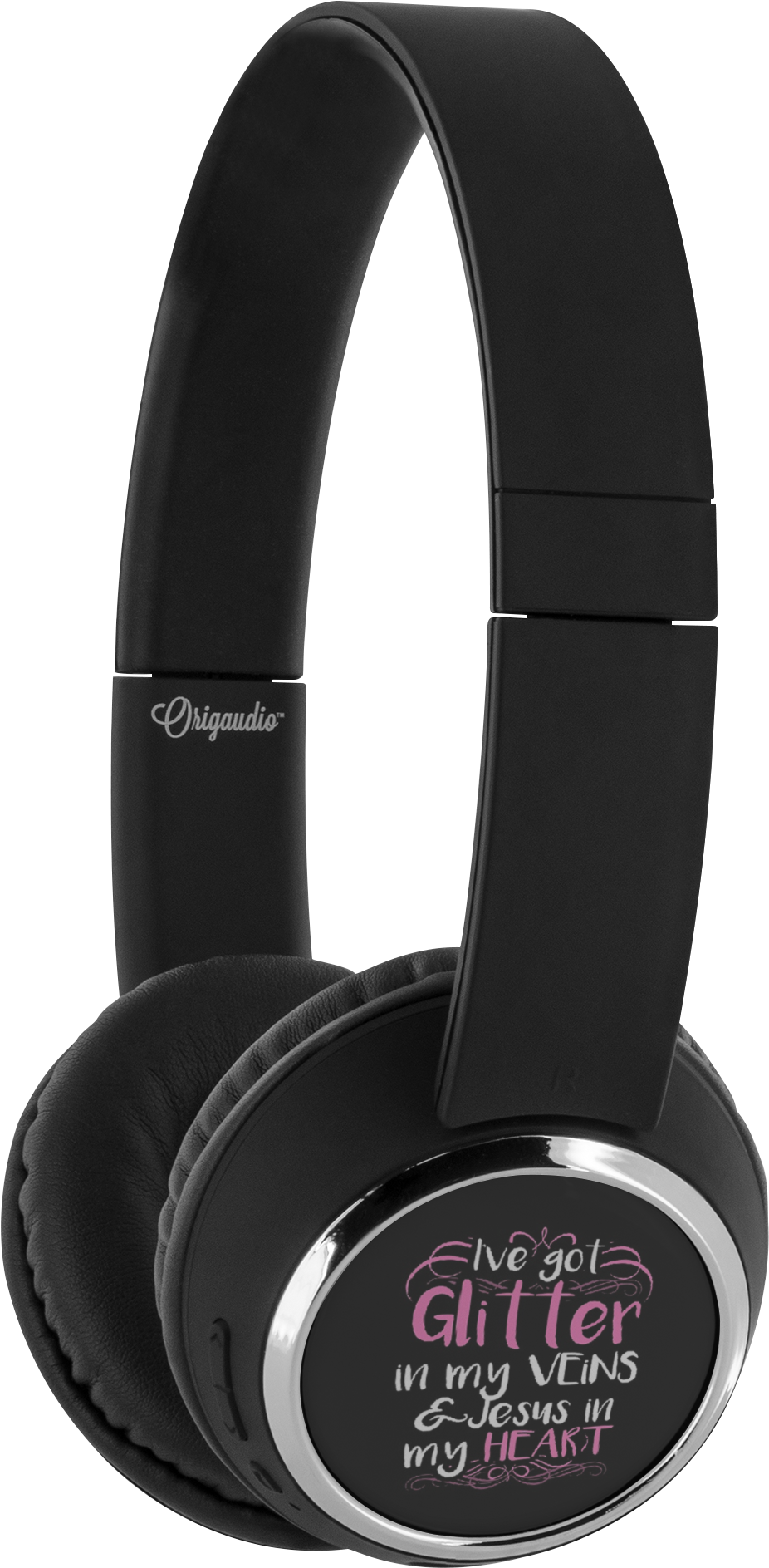 Glitter In My Veins Black - Bull Headphone Clipart (2000x2000), Png Download