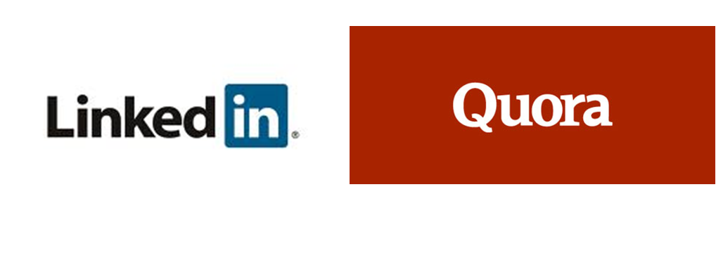 Quora And Linkedin Are Both Information Sharing Social - Quora Linkedin Clipart (1018x367), Png Download
