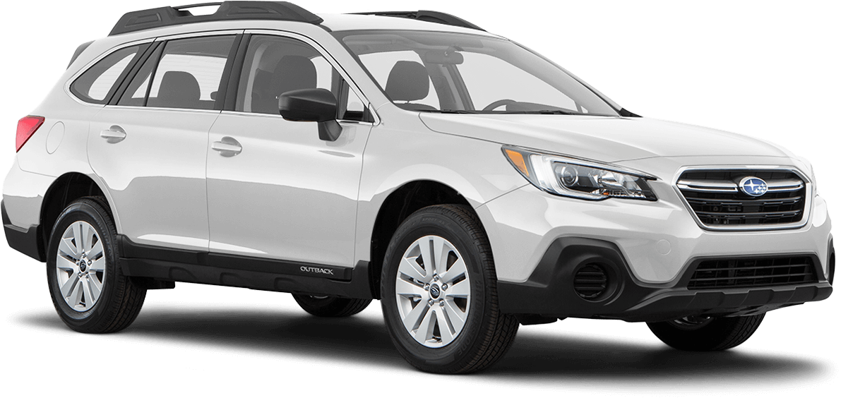 Crystal White Pearl - White Subaru Outback 2018 Clipart (1191x564), Png Download