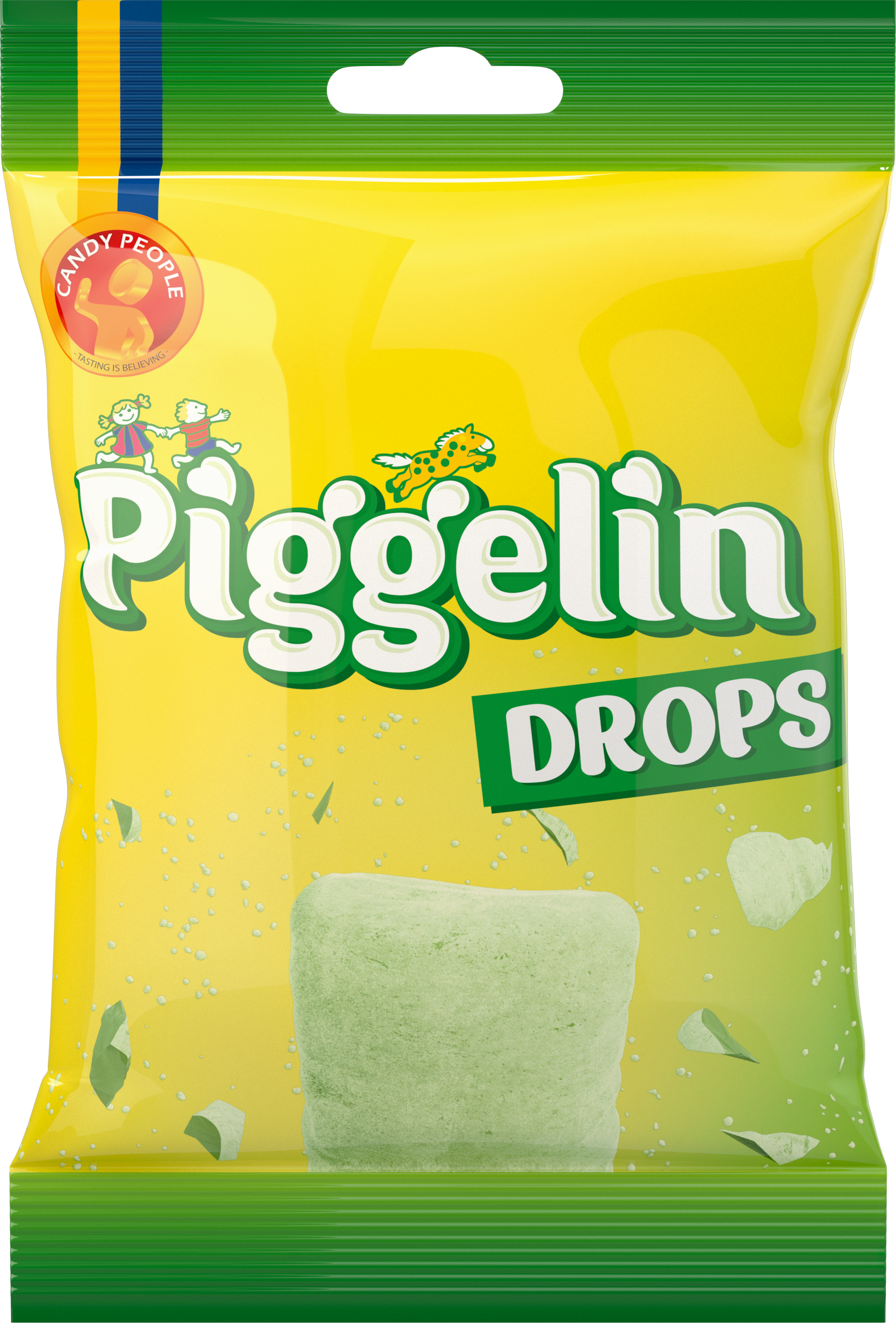 50360 Piggelin Drops 80g - Candy People Clipart (1857x2741), Png Download
