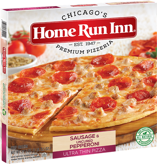 All Of Our Ultra Thin Crust Pizzas Are Made With Our - Home Run Inn Veggie Pizza Clipart (600x600), Png Download