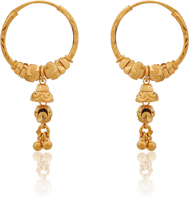 Gorgeous Gold Hoop Earrings - Earrings Clipart (1000x1000), Png Download