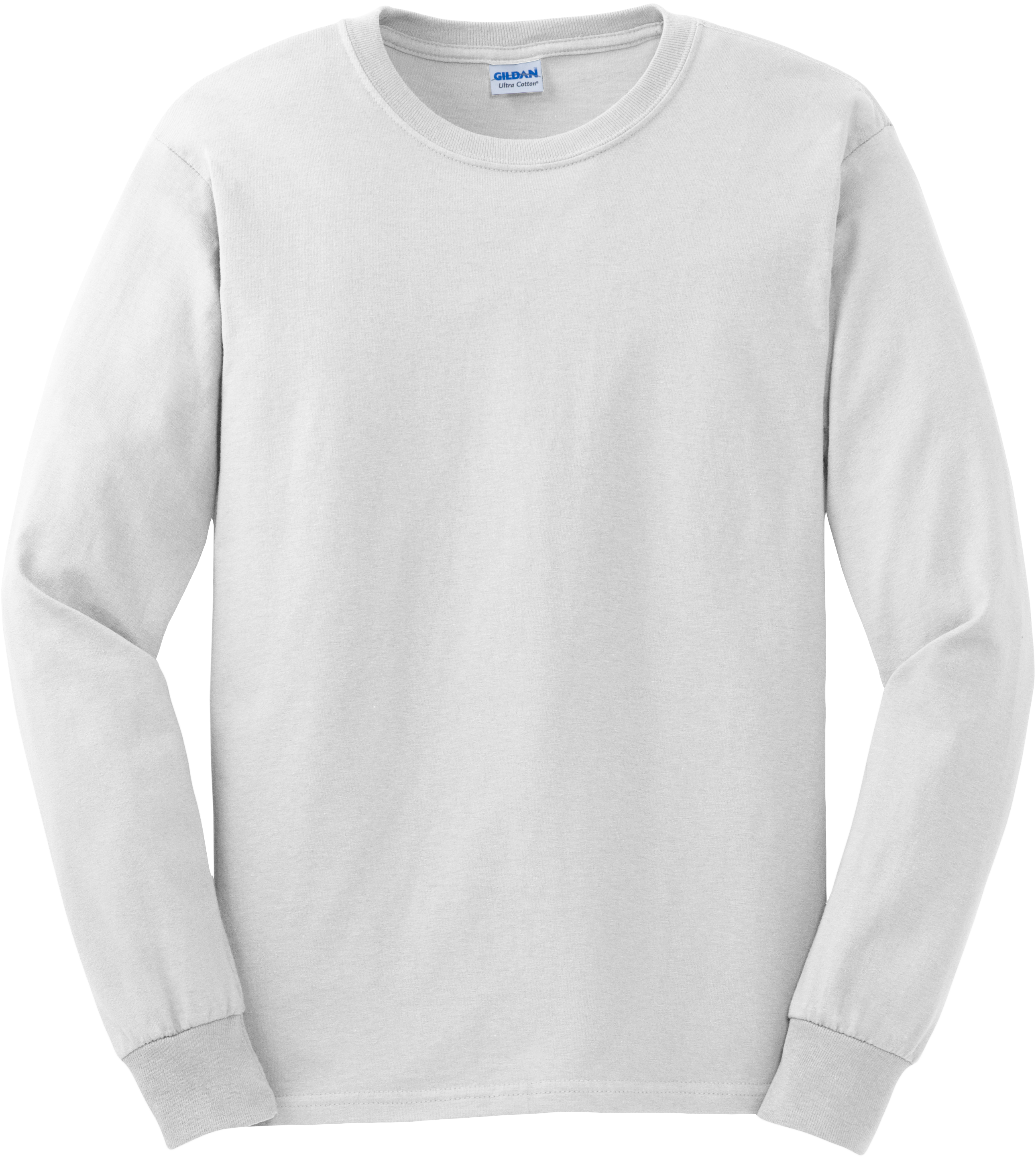 long sleeve white t shirt png