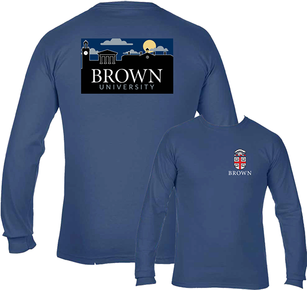 Image For Uscape Long Sleeve Comfort Colors Tee - Brown University Clipart (600x600), Png Download