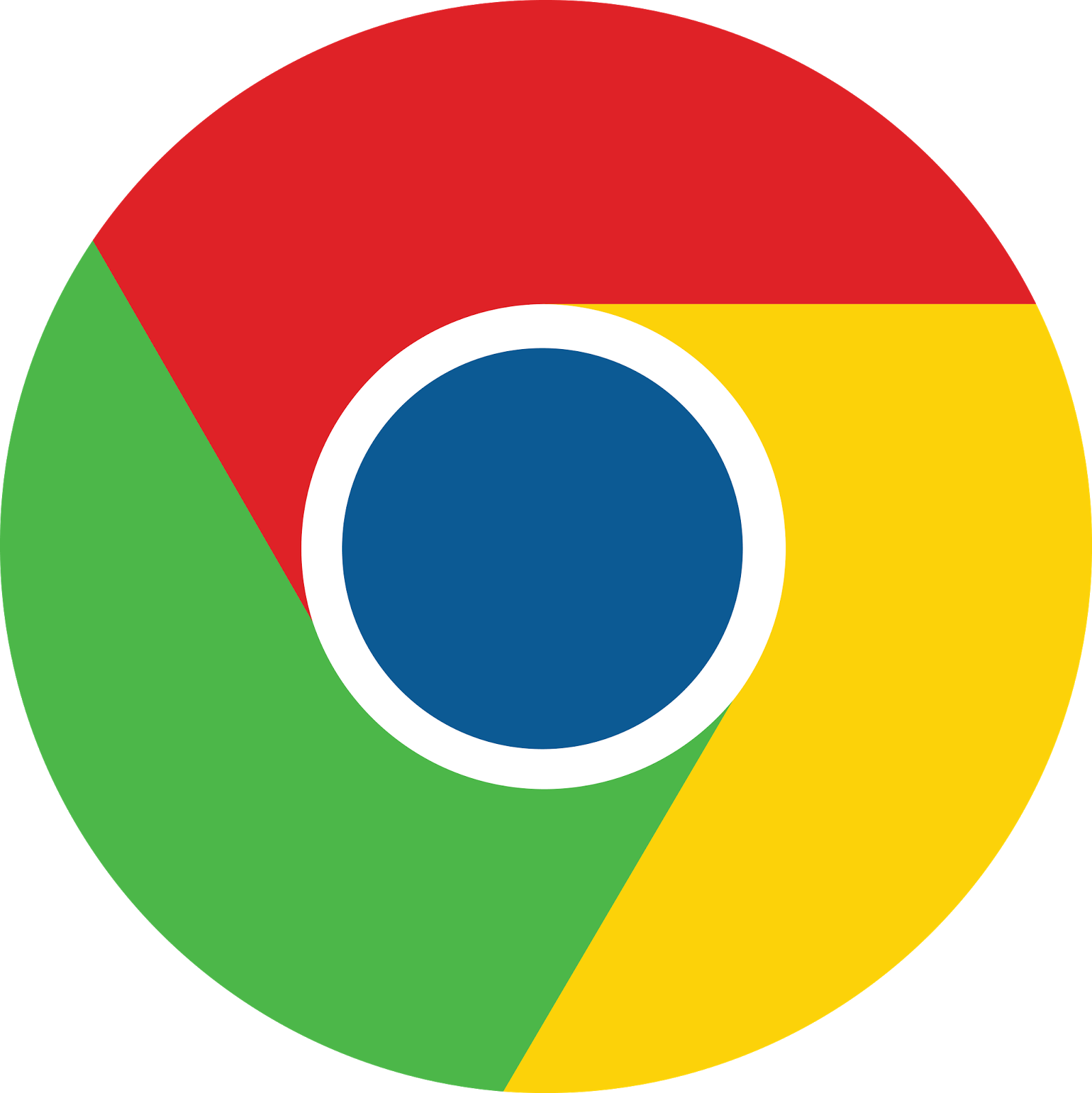 Flat Google Chrome Canary Vectors Extramaster - Chrome Icon Flat Clipart (1599x1600), Png Download