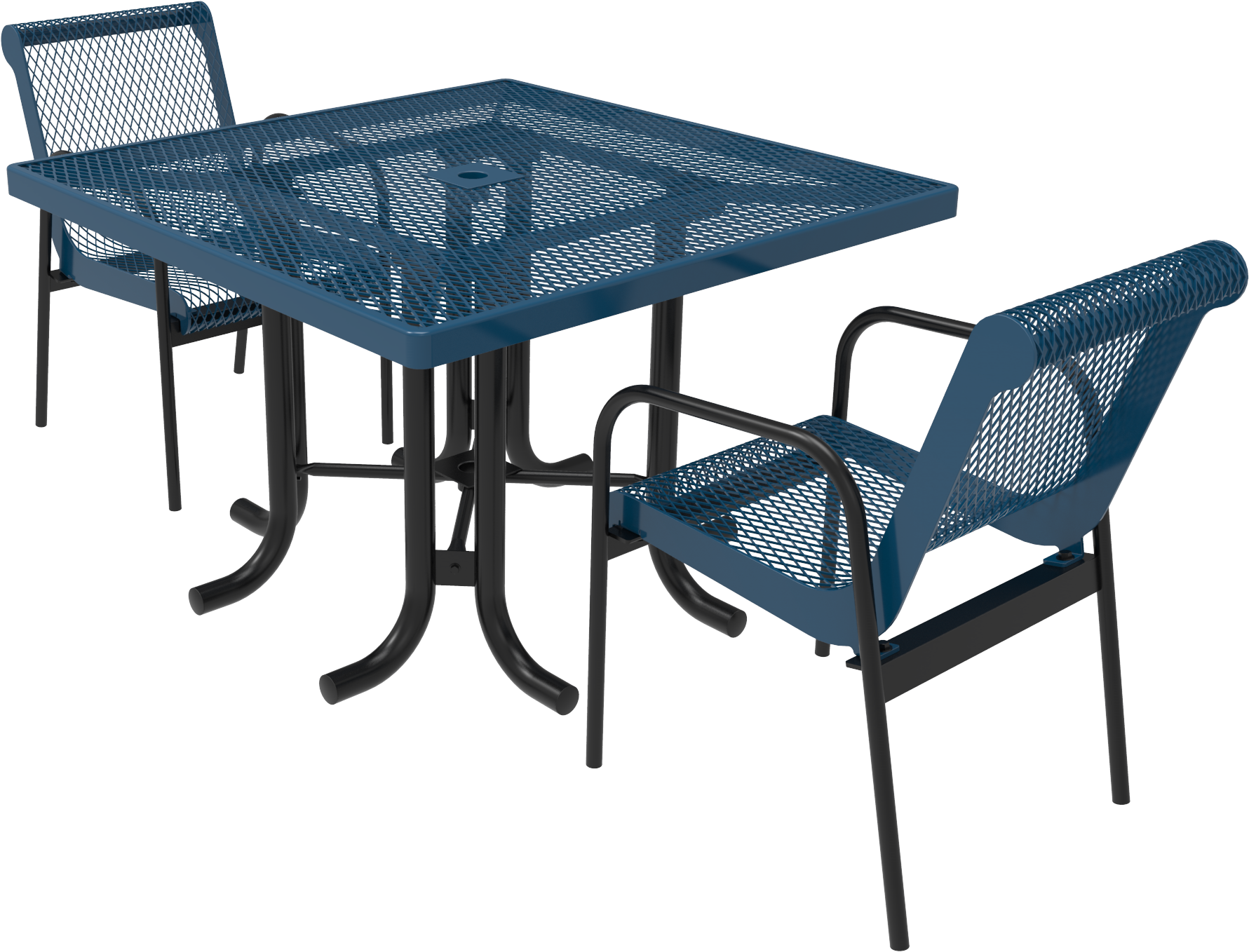Charming Square Patio Table And Standard Metal Square - Outdoor Table Clipart (2399x1800), Png Download