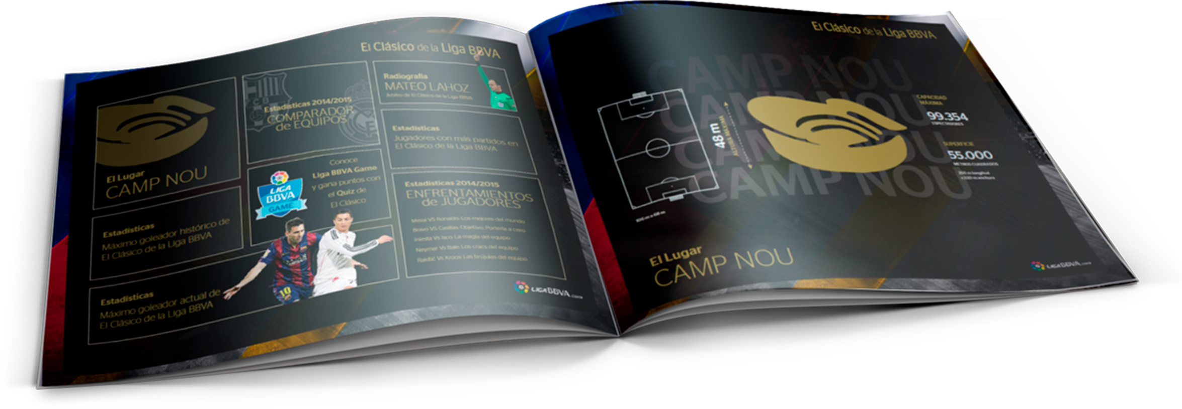 'el Clásico De La Ligabbva' Season 14-15 - Magazine Clipart (2350x814), Png Download