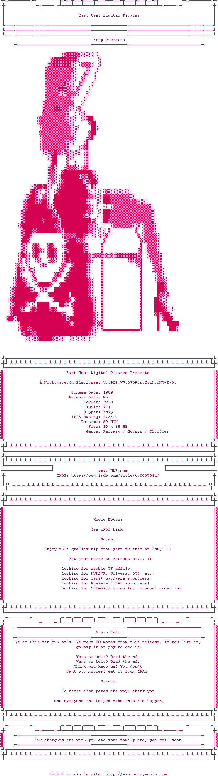 Nfo De La Release A - Colorfulness Clipart (712x2544), Png Download