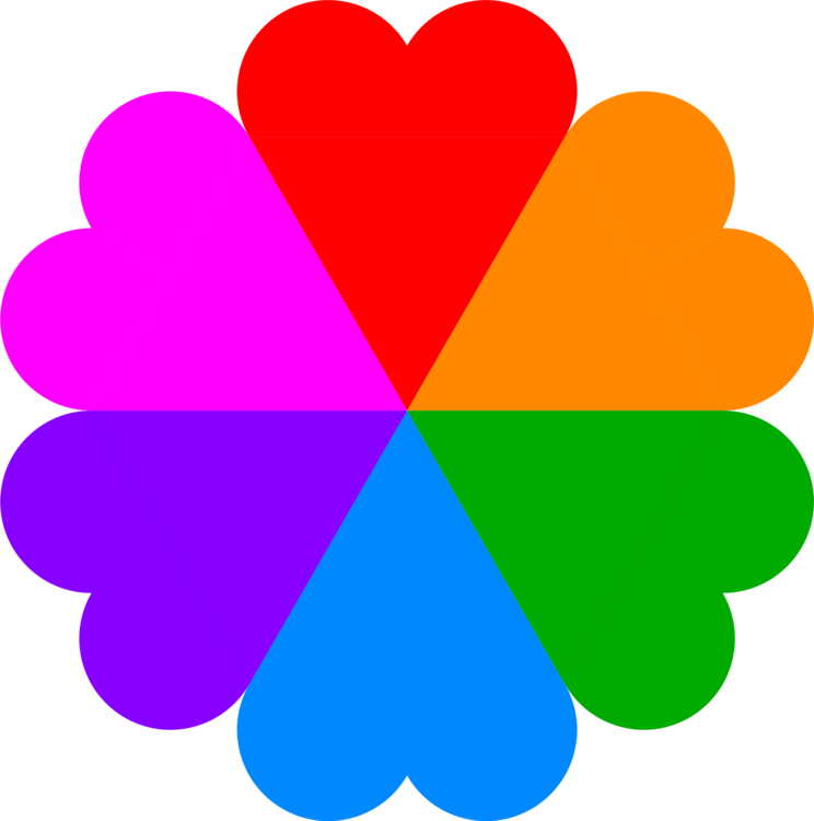 Flowerheart Color Magenta Rainbow - Stargazer Eye Dust 24 Clipart (744x750), Png Download