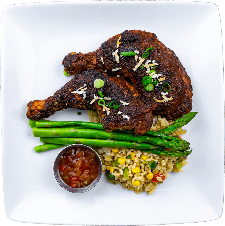 Jamaican Jerk Chicken - Rib Eye Steak Clipart (800x800), Png Download