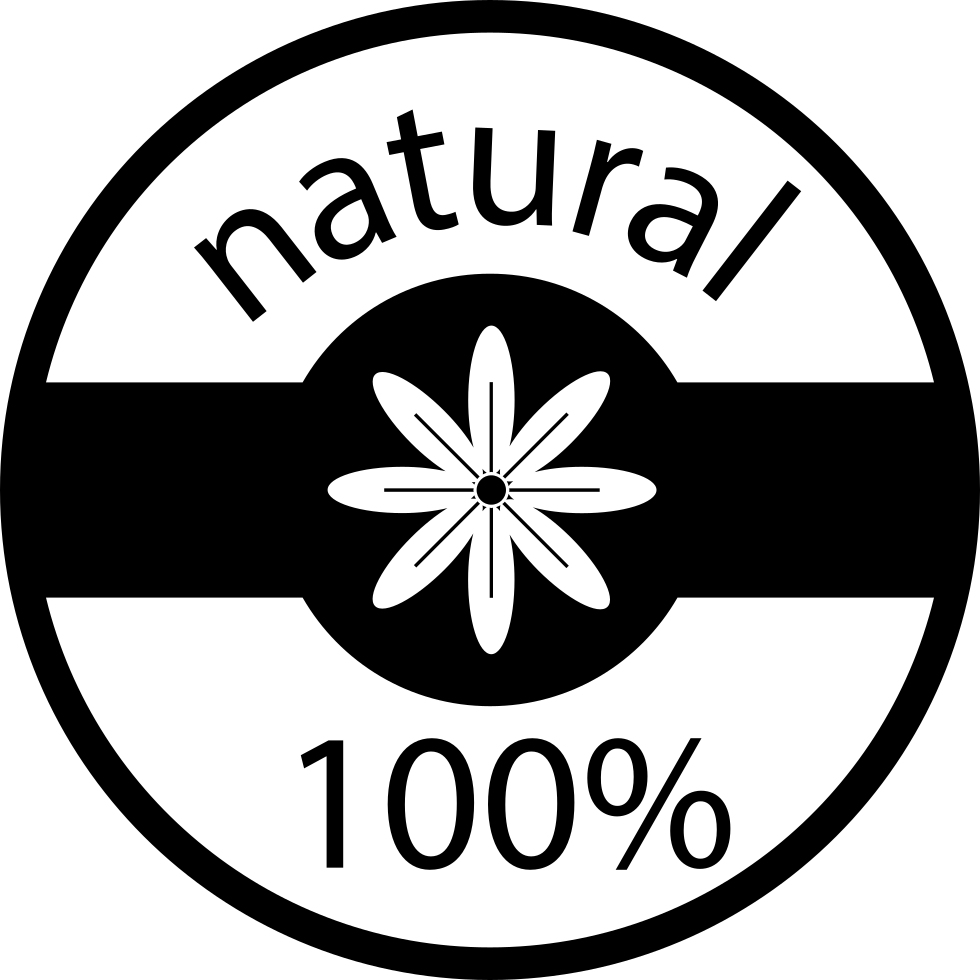 100 % Natural Badge Comments - 100 Percent Natural Logo Png Clipart (980x980), Png Download