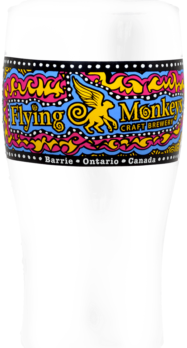 Flying Who Our Brews - Flying Monkey Beer Glass Clipart (606x1124), Png Download