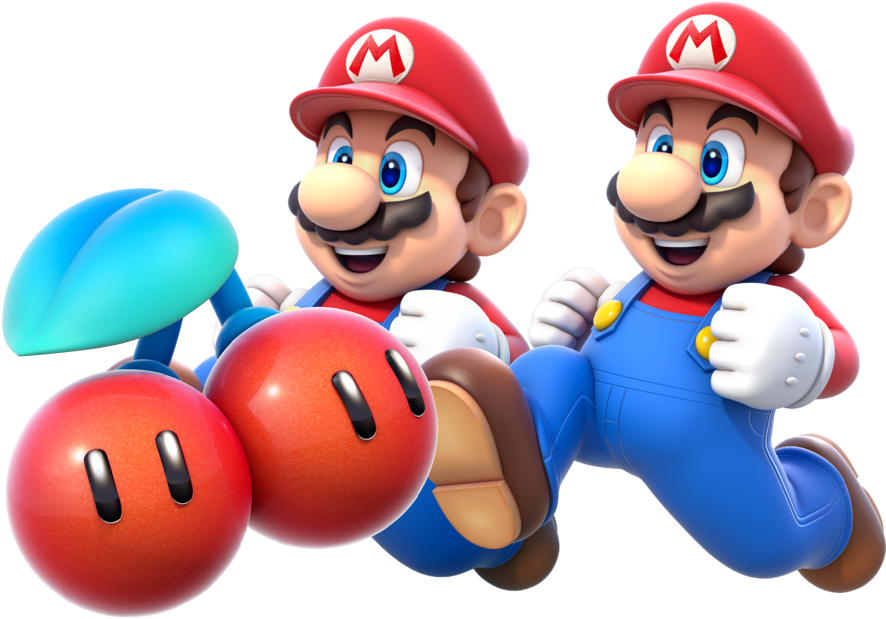 Top 5 Sexiest Mario Power-ups Double Cherry - Super Mario Double Cherry Clipart (885x628), Png Download