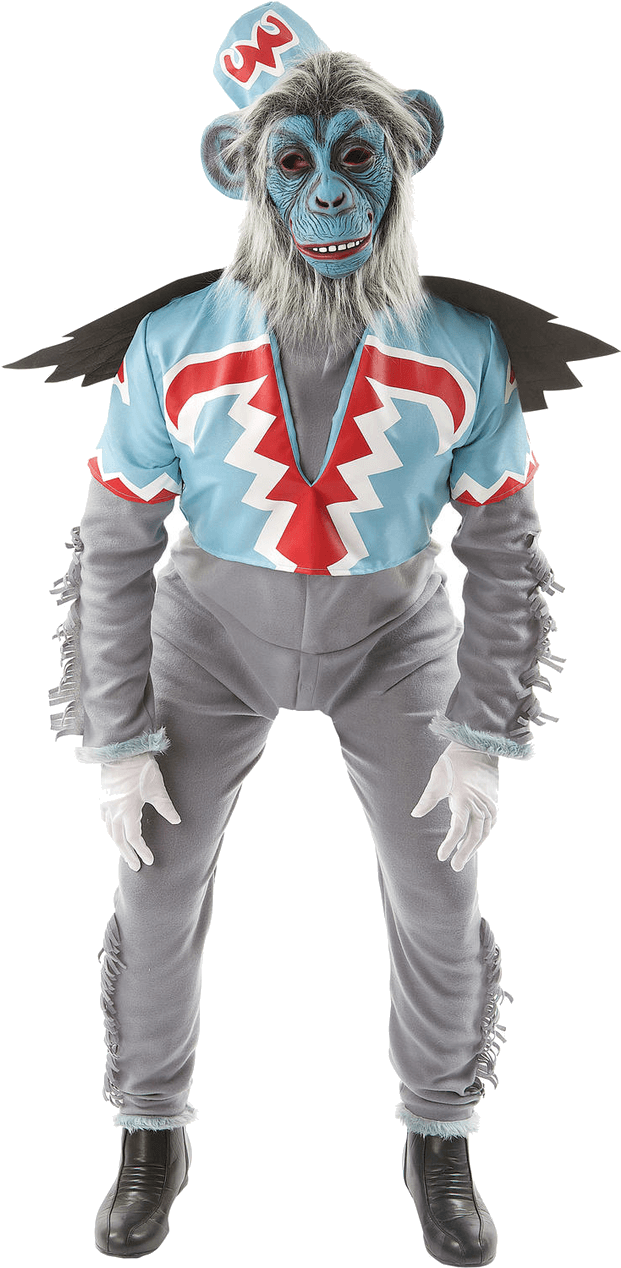 Adult Flying Primate Costume - Mens Flying Monkey Costume Clipart (800x1268), Png Download